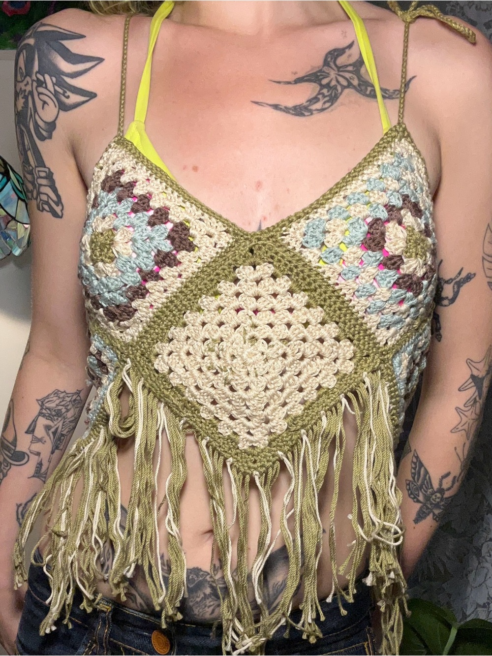 Handmade Crochet Beach Coverup / Top